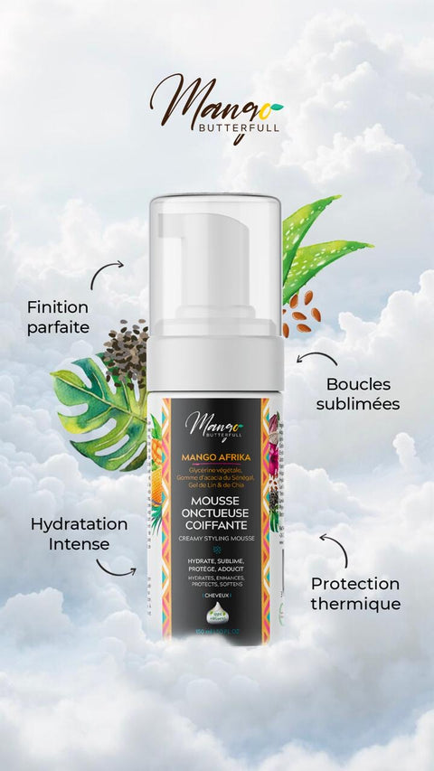 Mousse coiffante onctueuse - MANGO AFRIKA