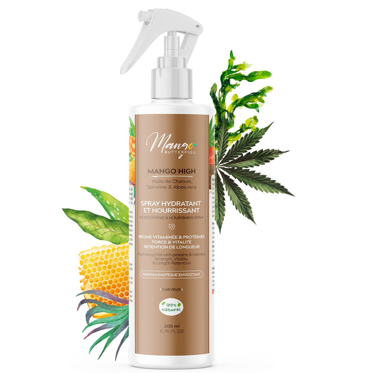 Spray hydratant Mango HIGH – Mango Butterfull Cosmétics