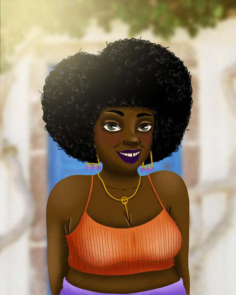 cheveux type afro